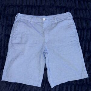 Izod Blue Striped Golf Shorts